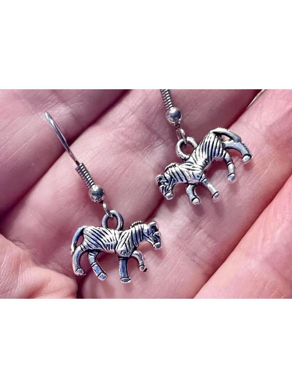 New Cute Miniature Petite Zebra 🦓 Earrings